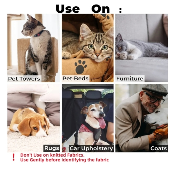 Pet Hair Remover, Special Multi Fabric Edge and Carpet Scraper, Dog Hair remover - Picture 4 of 5